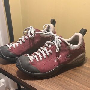 Asolo Maroon and Gray Outdoor Athletic Shoes